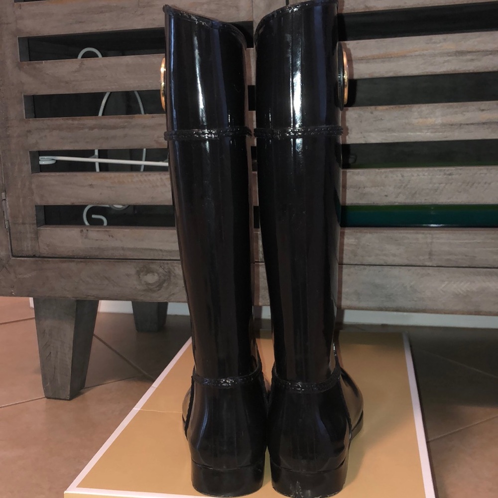 Michael Kors black rain boots - Picture 2 of 8